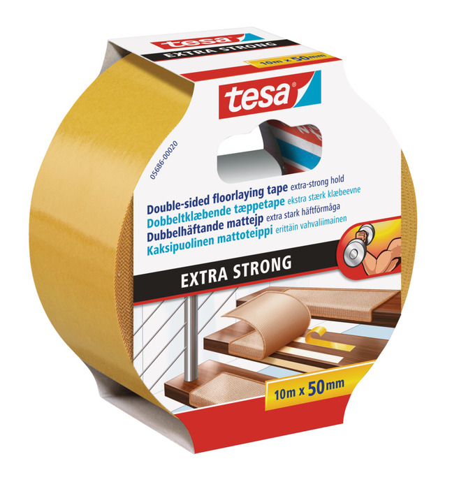 Tesa Extra Strong tæppetape 50 mm x 10 meter